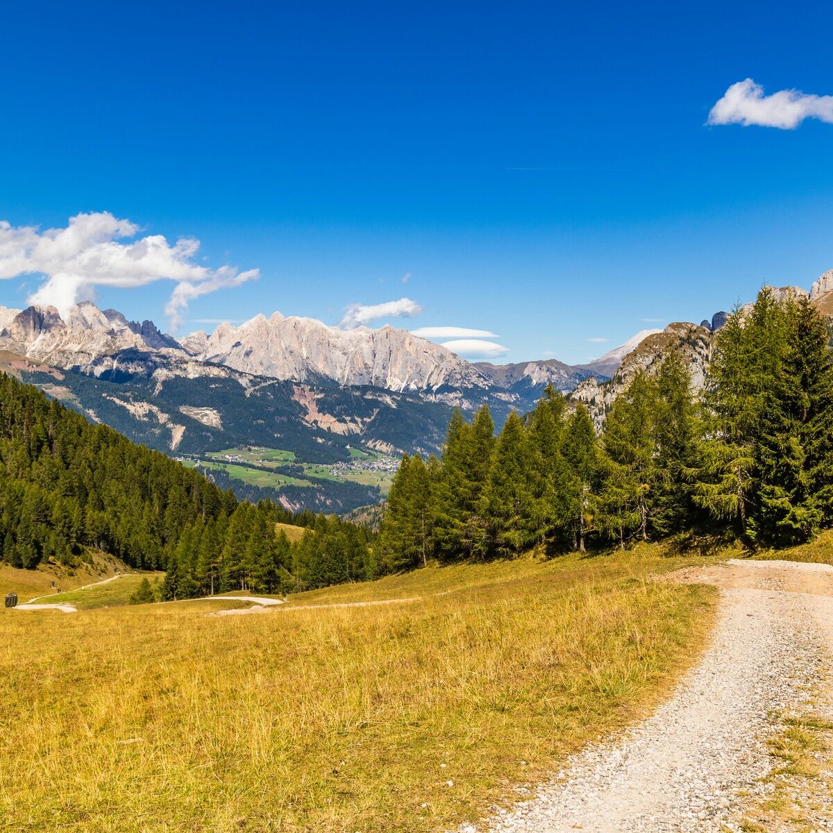 Landschaft_Rosengarten_Dolomiten_Viezzena_Viesena_Herbst_Wanderung